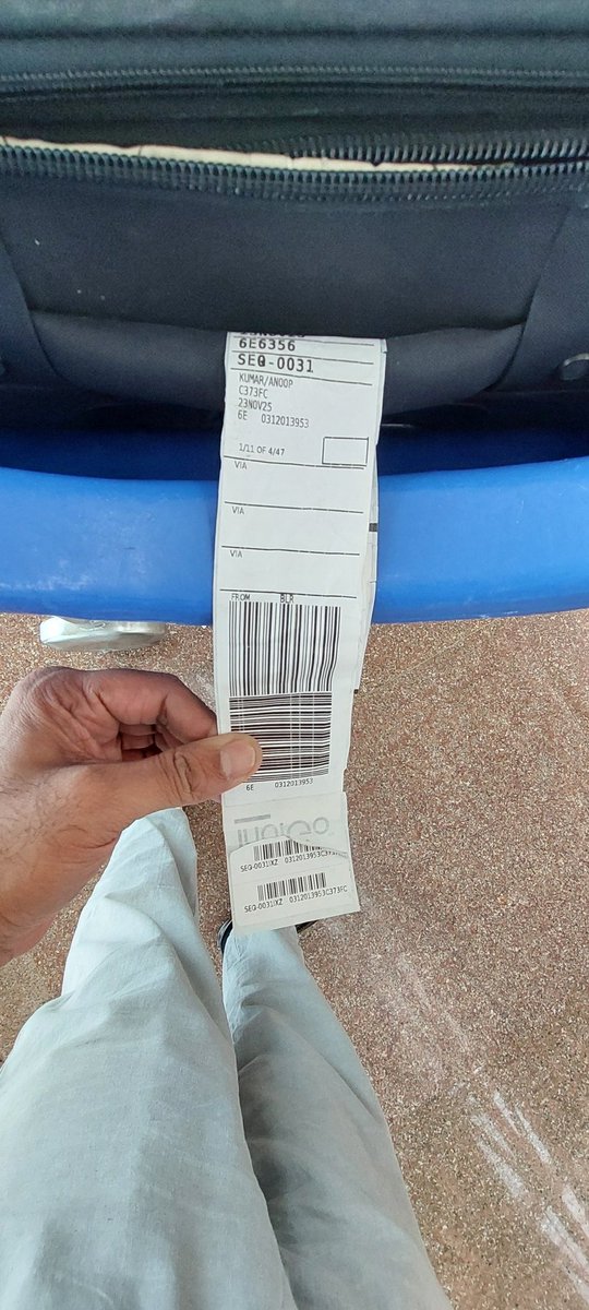 AnoopKumarPL's tweet photo. @IndiGo6E the condition of my checked-in baggage , its been half an hour since officials are investigating and discussing https://t.co/zIzWsGlPjE