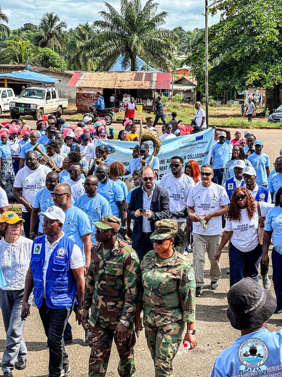 NaFAALiberia's tweet photo. Liberia has marked its first-ever World Fisheries Day celebration, with President Joseph Nyuma Boakai reaffirming his government’s commitment to strengthening transparency, accountability, and sustainability in the fisheries sector. https://t.co/jFiZ3zhKuN