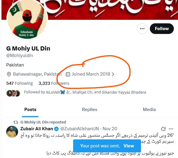 Junaid tweet media
