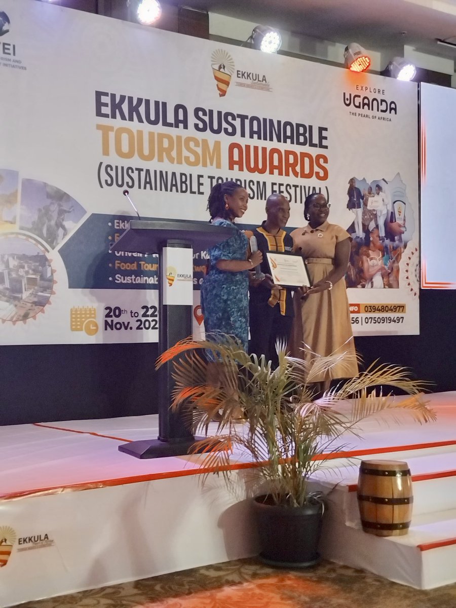 dickson_siko's tweet image. Honored to receive the @EkkulaAwardsUg Sustainable Travel Photographer of the Year 2025 award!
Grateful to everyone who voted and supported my work over the years.
Here’s to telling more stories that protect the beauty of our world.
#EkkulaAwards2025 #SikoIsHere #DronesForGood