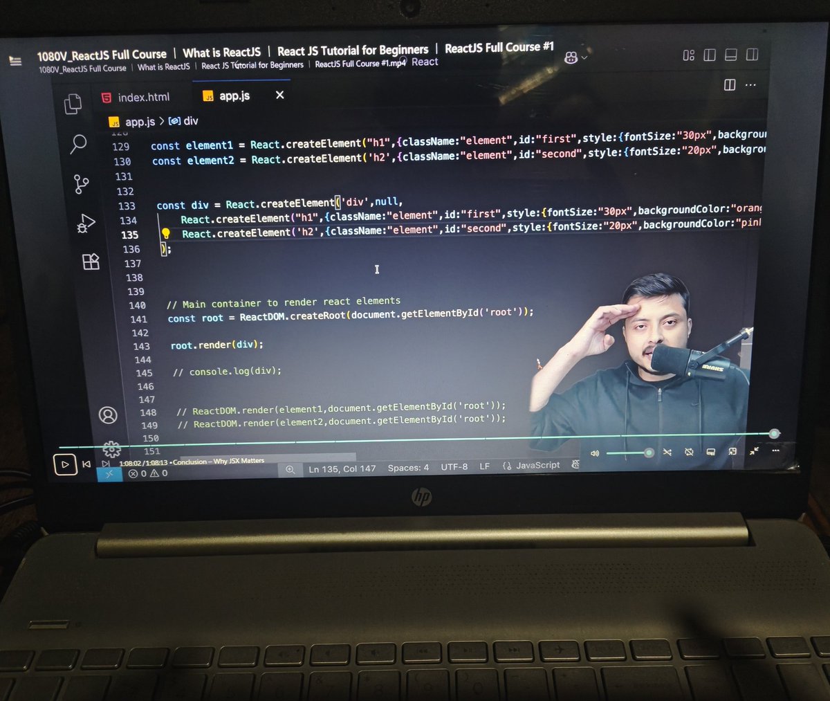 Oceaneyes_02's tweet image. 🪖Defense-35
Started React by @rohit_negi9 
Learned what and how actually react work.
I did not find this level of depth explanation ,thats why @rohit_negi9 is GOAT.
#Reactjs #coderarmy