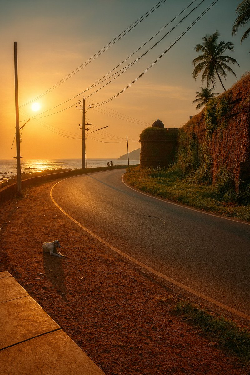 amit2sap's tweet photo. A road that bends, a sun that melts, and a moment that stays forever.

Chasing sunsets along Reis Magos 🌅, Goa

@TourismGoa @goa @incredibleindia #sunsetvibes #goa #Road @tourismgoi https://t.co/1V0be0427Z