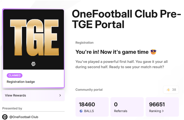 wb3Champ's tweet image. @OneFootball @ofc_the_club 
Been showing up 38 days straight with my daily “gm OFC”… but my rank still dropped from 72k → 96k 😅
Is the system bugged or am I getting dribbled past by ghosts? 👻⚽️
Would love some clarity still grinding tho 💛

#OFC #PreTGE #Web3