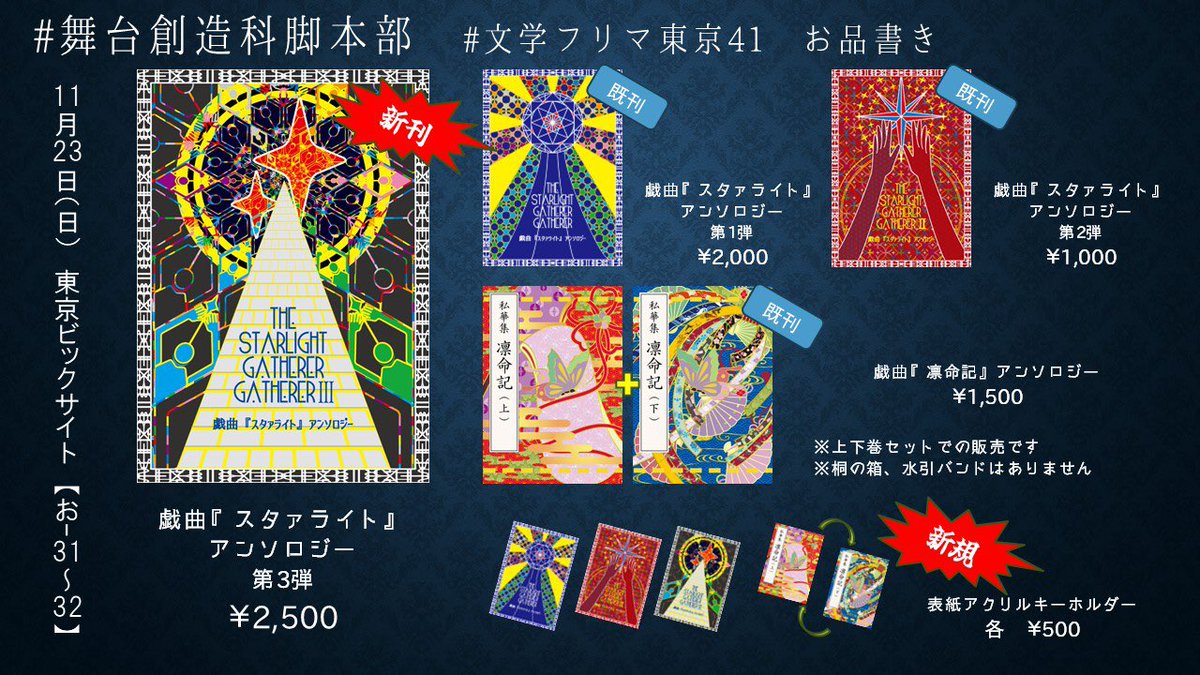 今回頒布した作品につきましては、事後通販を予定しております。準備まで今しばらくお待ちくださいませ！