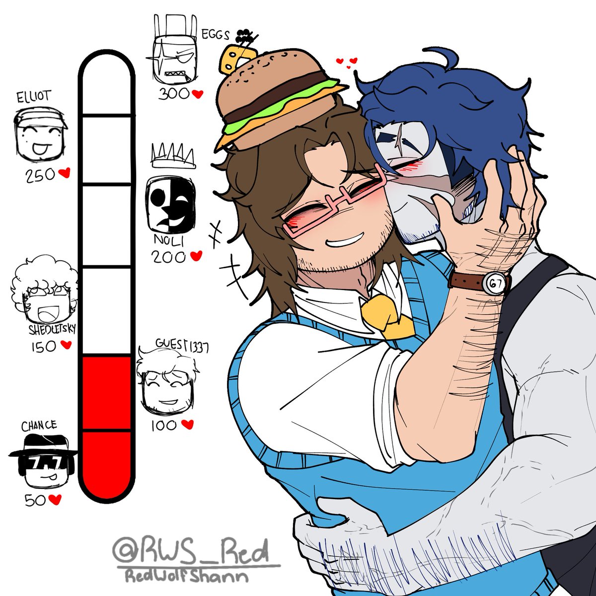 RedWolfShann's tweet image. Erm.. Get a room, yo- never mind
Thank you for 1000+ followers!!! 
#1337n7 #guest1337 #007n7