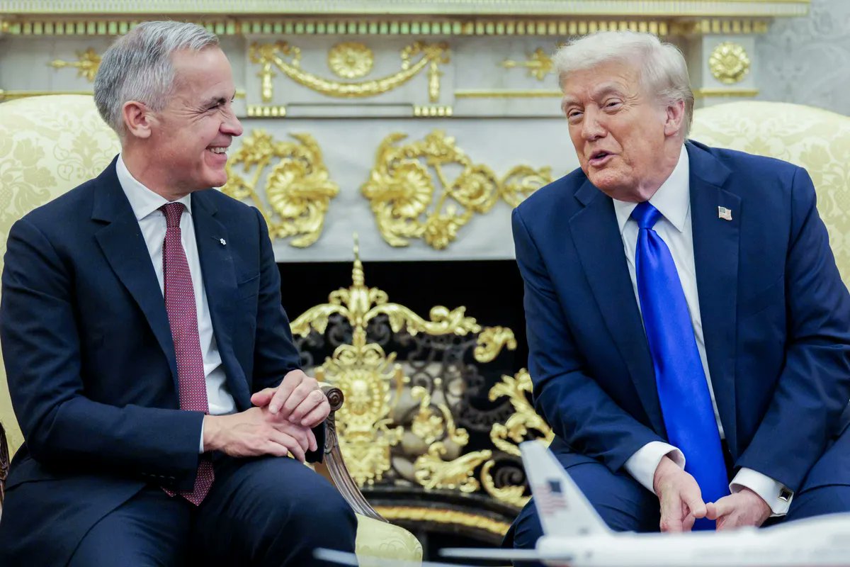 MarioNawfal's tweet image. 🇨🇦🇺🇸 CARNEY SNUBS TRUMP: “WORLD CAN MOVE ON WITHOUT THE U.S”

Canadian PM Mark Carney says global progress doesn&apos;t need America, after Trump boycotted the G20 summit in Johannesburg.

Despite the U.S. no-show, nations representing 75% of the world’s population and trade reached…
