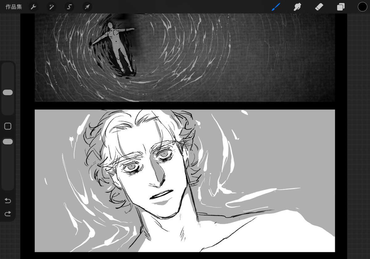 c85241's tweet image. 一整天只畫了兩格(昏迷