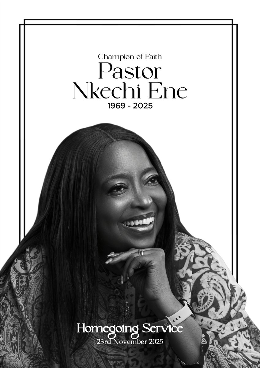 TCCPH's tweet photo. Celebrating A Champion Of Faith - Pastor Nkechinyere Adjua-Mansah Ene
#CelebratingAChampionOfFaithPastorNkechiEne #HomeGoingService #TheYearOfExceedinglyMuchMore #ChurchWithoutBorders #TCCPH #PastorKech https://t.co/VoLM6L3H0Z
