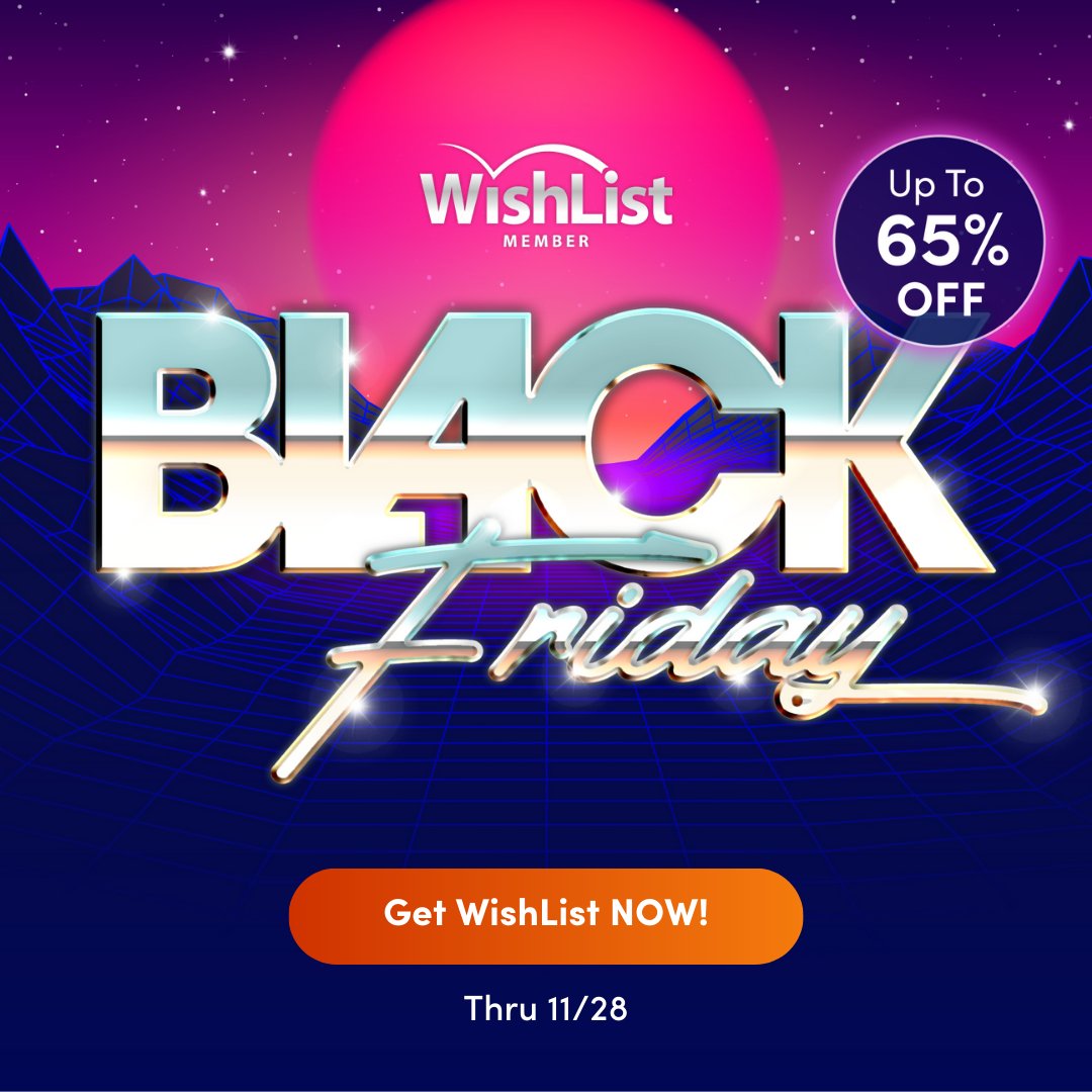 Clock’s ticking! ⏰ It’s your final chance to get WishList Member for up to 65% OFF. Use code BF2025 before it’s too late!

Last Chance 👉 wishlistmember.com/pricing/
#FinalDay #BlackFriday #WishListDeal