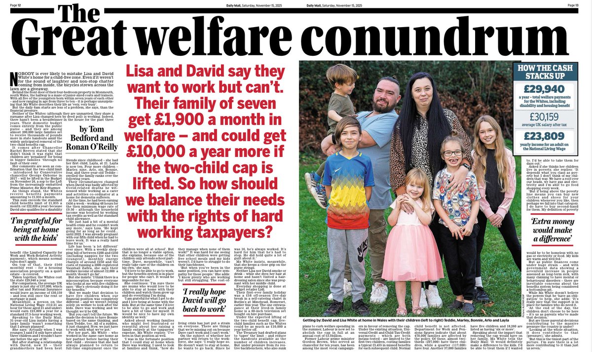 Should the two child cap be lifted, this lovely family will be able to get another £10,000 a year of benefits, in addition to their current £24,000! 

🫵 You are paying for this! The UK rewards laziness, not hard work! 😓