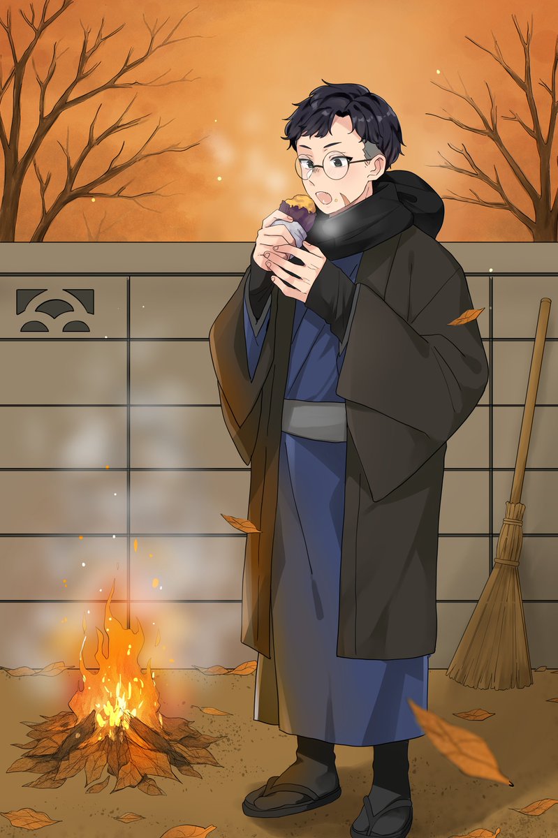 #一枚絵公開 

「やっぱり秋は焼き芋やな～」

もうすぐ冬やけど、みんなあったかくせなあかんで！