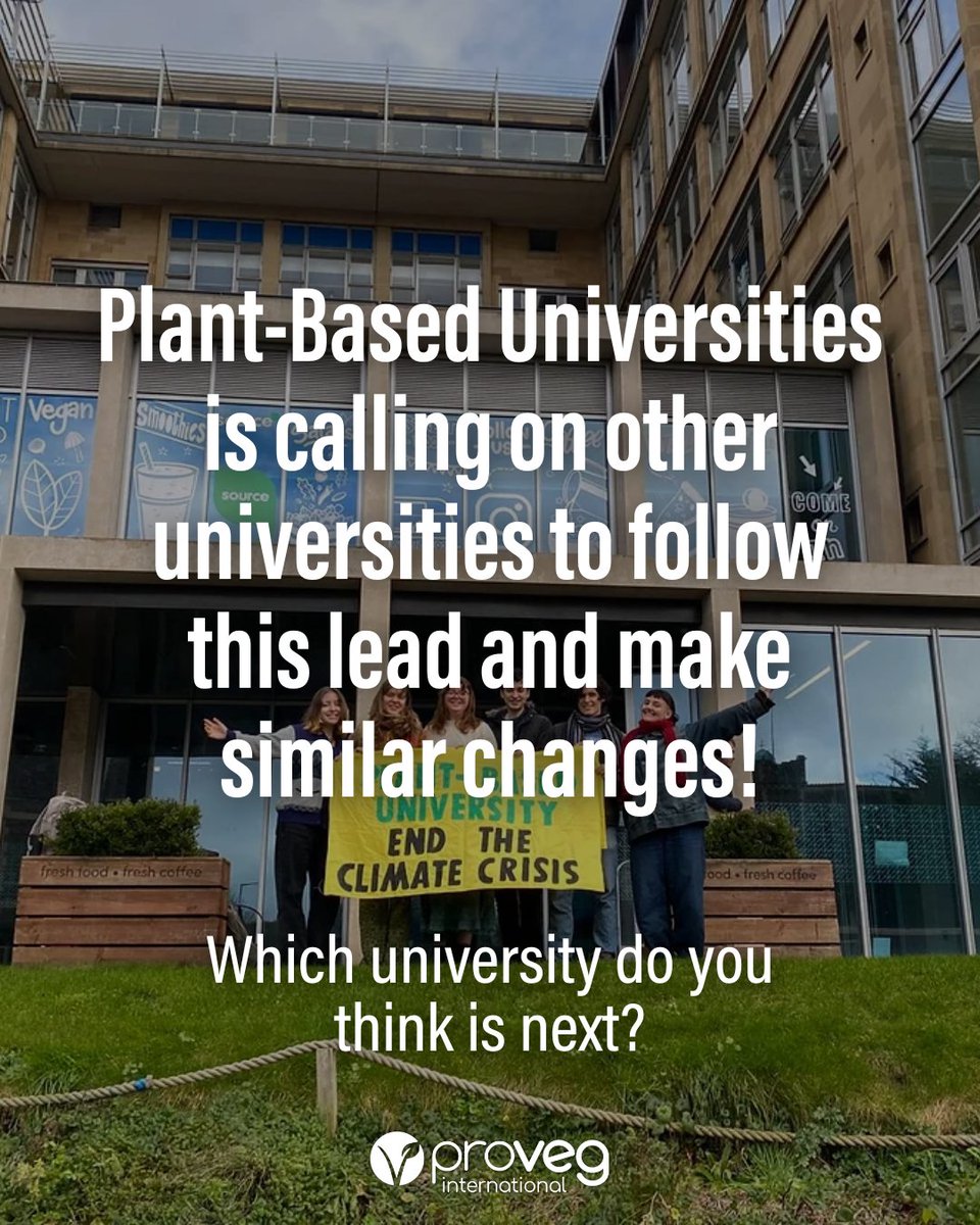 ProVeg_Int's tweet image. The students have spoken! At the University of Basel, 53% of students voted YES for a 100% plant-based university! 🌱🎓  Well done to @plantbasedunis for your continuous incredible work!

Who&apos;s next? Tag the university you think should follow Basel&apos;s lead and go plant-based! 👇