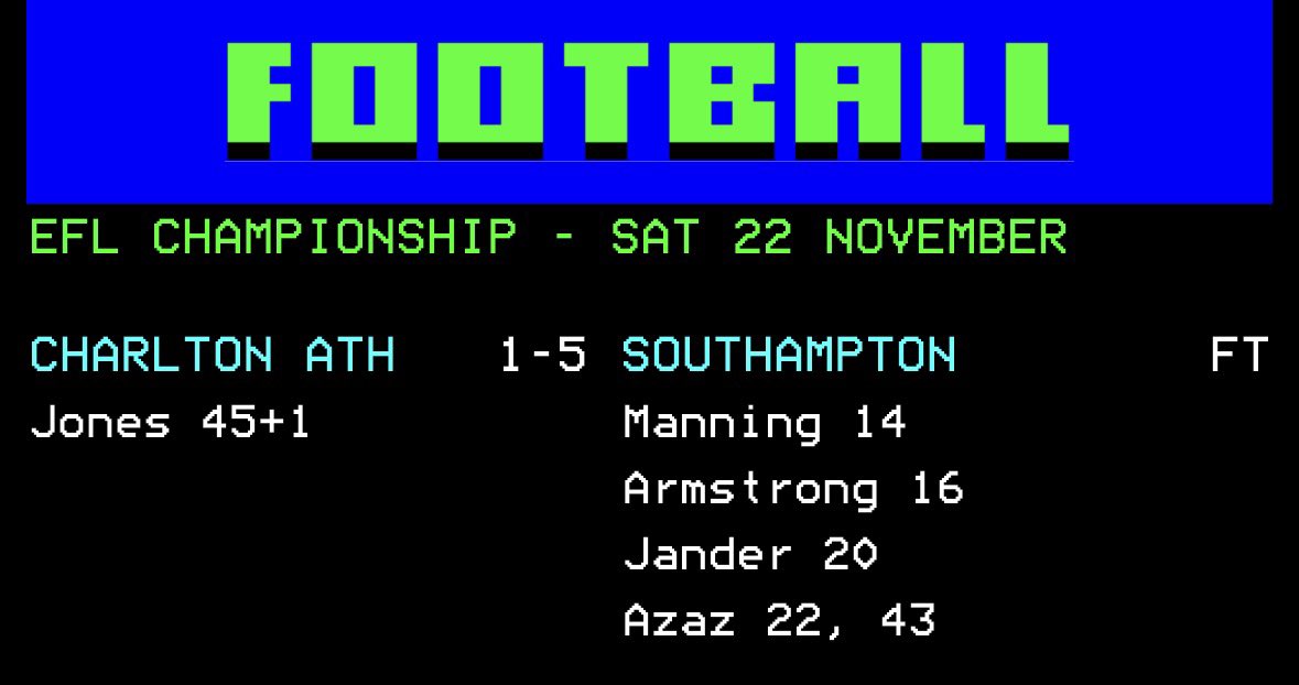 St_Burridge's tweet image. Call me nostalgic, but football results just look better on ceefax #saintsfc
