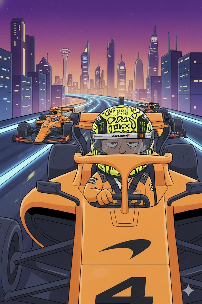 Vegas DQ panic? Overblown. 📊

Objective for Qatar → unchanged:
• Outscore Piastri AND Verstappen
• Margin across Sprint+GP → 2 pts

Lando Norris was already in a knockout. Win Sunday and the DQ is just noise.

Who keeps their head in the heat next  week? #LasVegasGP #F1