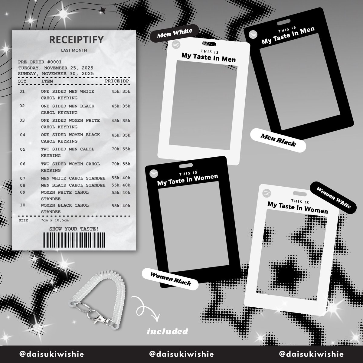 daisukiwishie's tweet image. — like &amp;amp; rt are very appreciated &amp;lt;3

halo halooo 👋👋 akhirnya aku memutuskan untuk buka po cahol ini hihiii 😆

💿 pre-order start from november 25-30 
💿 price include all
💿 order via gform
💿 pelunasan &amp;amp; shipping by shopee

kindly drop ur pretty @ if u want to be tagged 🤍