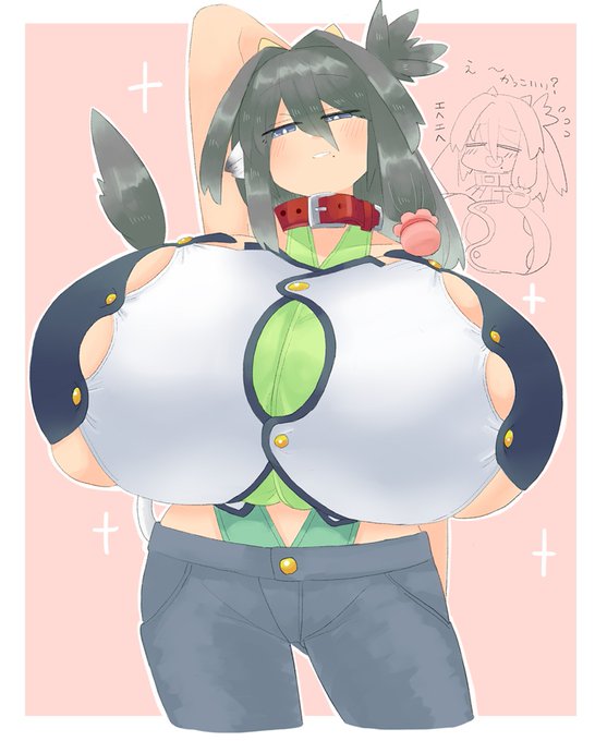 今月19枚目
1123、いいふさ、良い房 つまり乳房、おっぱいです
牛族の中でも巨乳なリョーカさんです 