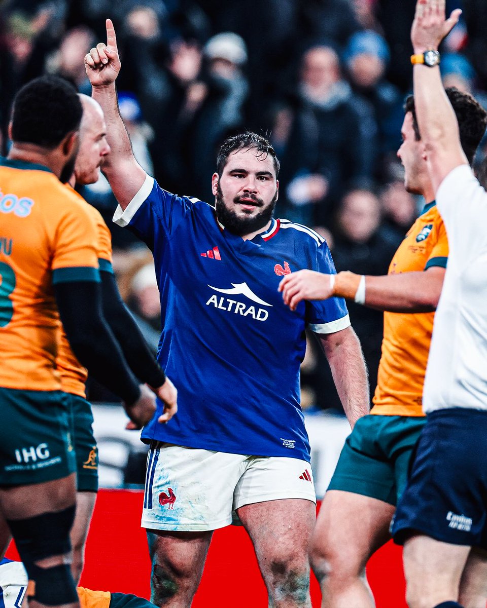 asmrugbysupport's tweet image. 𝟔𝐞𝐦𝐞 𝐬𝐞𝐥𝐞𝐜𝐭𝐢𝐨𝐧 🇨🇵

Tournée d&apos;automne ✅️

Régis Montagne aura disputait l&apos;entièreté de la tournée sous le maillot bleu, une marque de confiance pour le nouveau pilier droit de l&apos;équipe de France 🟡🔵

#asm #rugby #yellowarmy