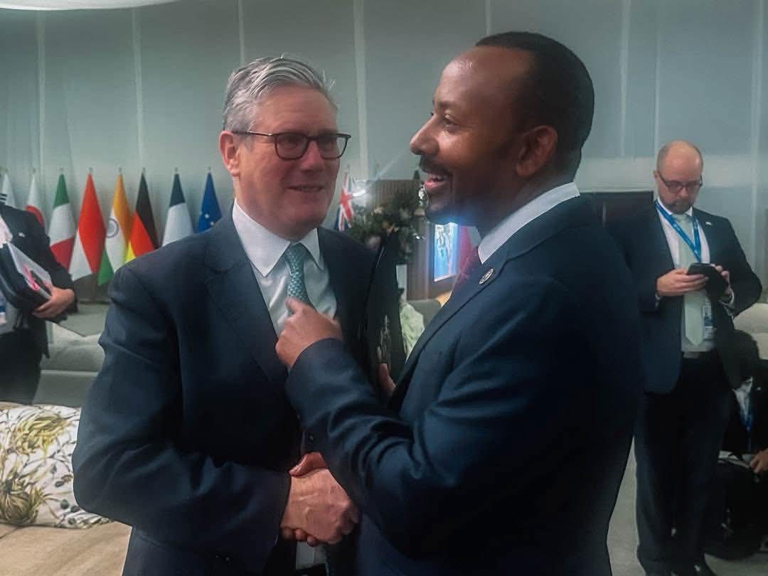 Hibanuura19's tweet image. At the G-20 Summit in South Africa, Ethiopia’s PM Abiy Ahmed revived his diplomatic outreach, meeting leaders from the UK, France, Germany, Finland, Norway, Türkiye, Australia, India, South Korea, Vietnam, the #UAE, #SouthAfrica, plus the World Bank, IMF, &amp;amp; #AfDB
#patlama #더블유