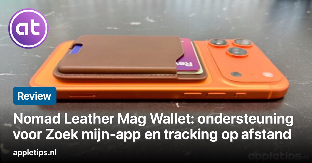 💳 Nomad Leather Mag Wallet met Zoek mijn-ondersteuning 🪄  [review] Vind je portemonnee via de Zoek mijn-app – elegant, slim en veilig. #Nomad  - appletips.nl/nomad-leather-… #review