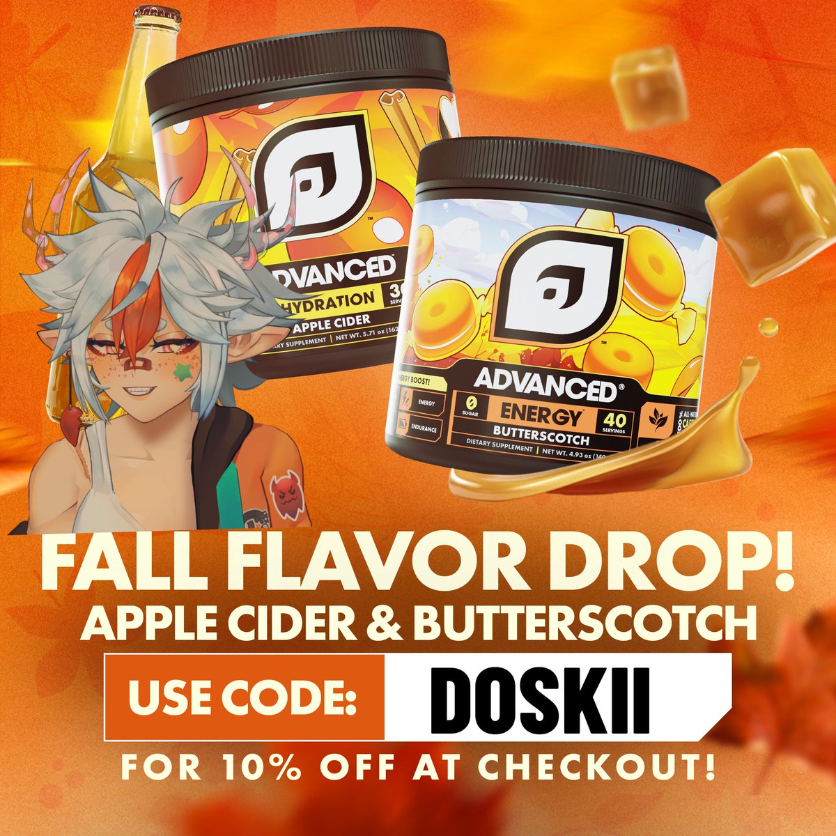 WE GOT NEW FLAVORS OVER ON ADVGG

PLEASEEE grab yourself some or else you're gonna miss out on PEAK. Make sure to use my code DOSKII at checkout to save on your next order!!