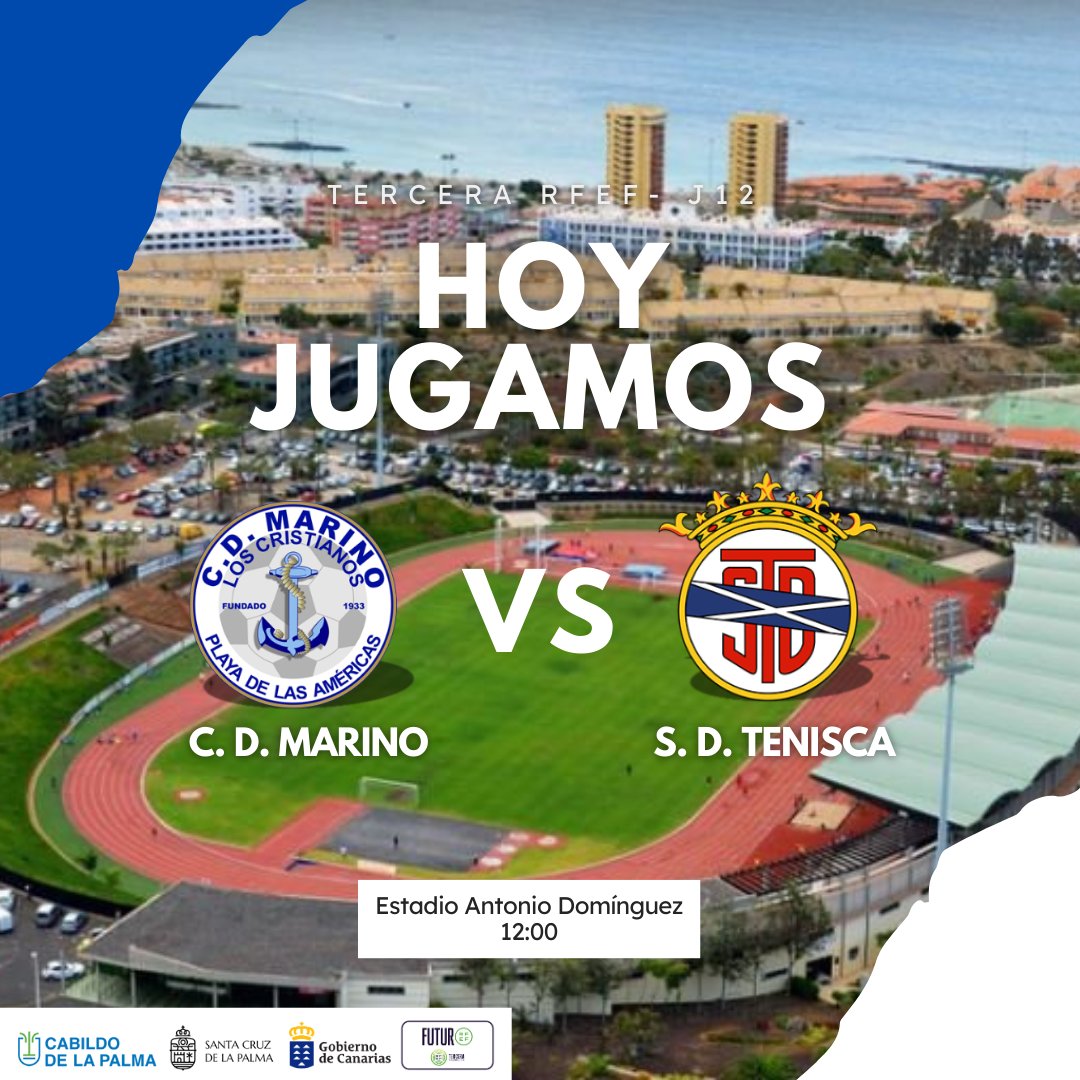 SDTenisca's tweet image. 🔜 ¡Hoy jugamos! 

⚽️ C. D. Marino - #SDTenisca 
🏆 Tercera RFEF
📆 J-12
🕐 12:00
🏟 Antonio Domínguez 

#LaFuerzaDeUnaSociedad