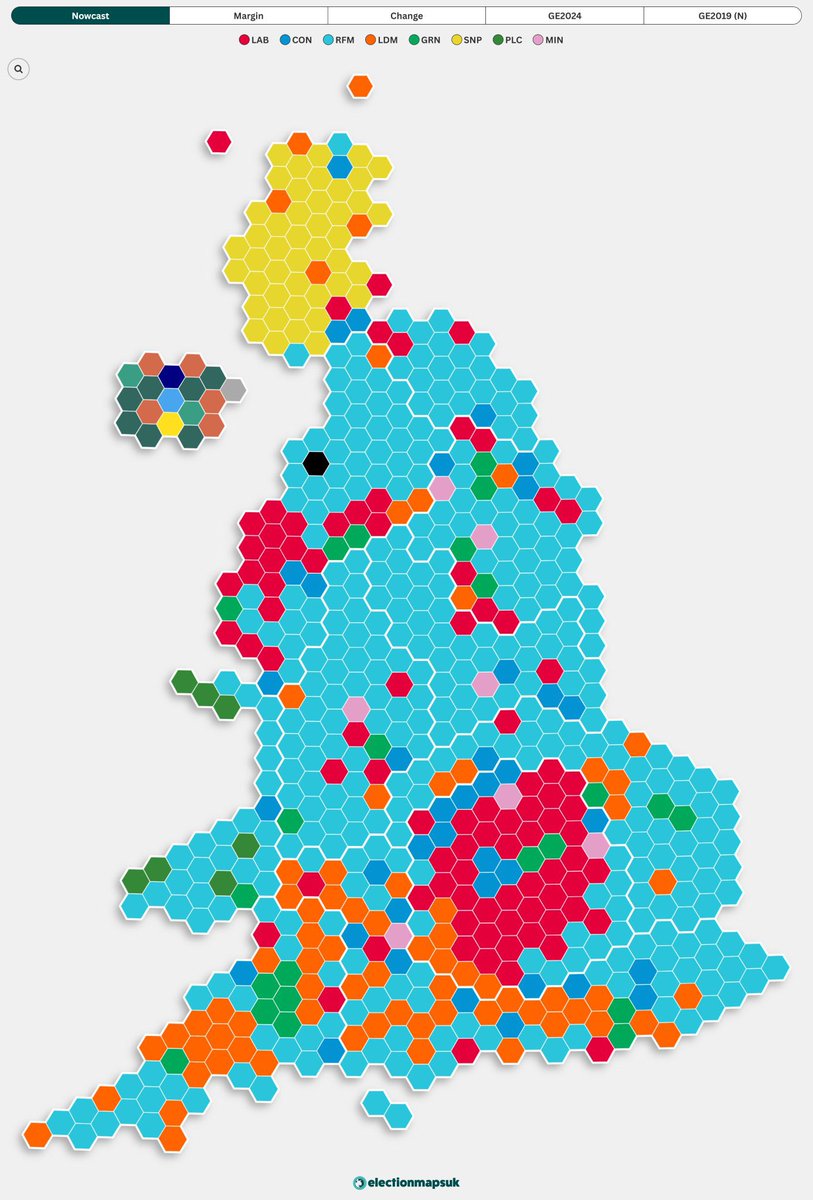 ZiaYusufUK's tweet image. This is the latest map of Britain based on current support levels from @ElectionMapsUK 😍🇬🇧