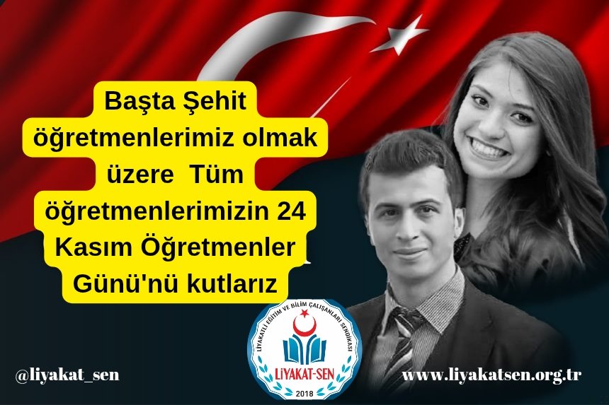 Başta Şehit öğretmenlerimiz olmak üzere Tüm öğretmenlerimizin 24 Kasım Öğretmenler Günü´nü kutlarız liyakatsen.org.tr/haberler/basta…