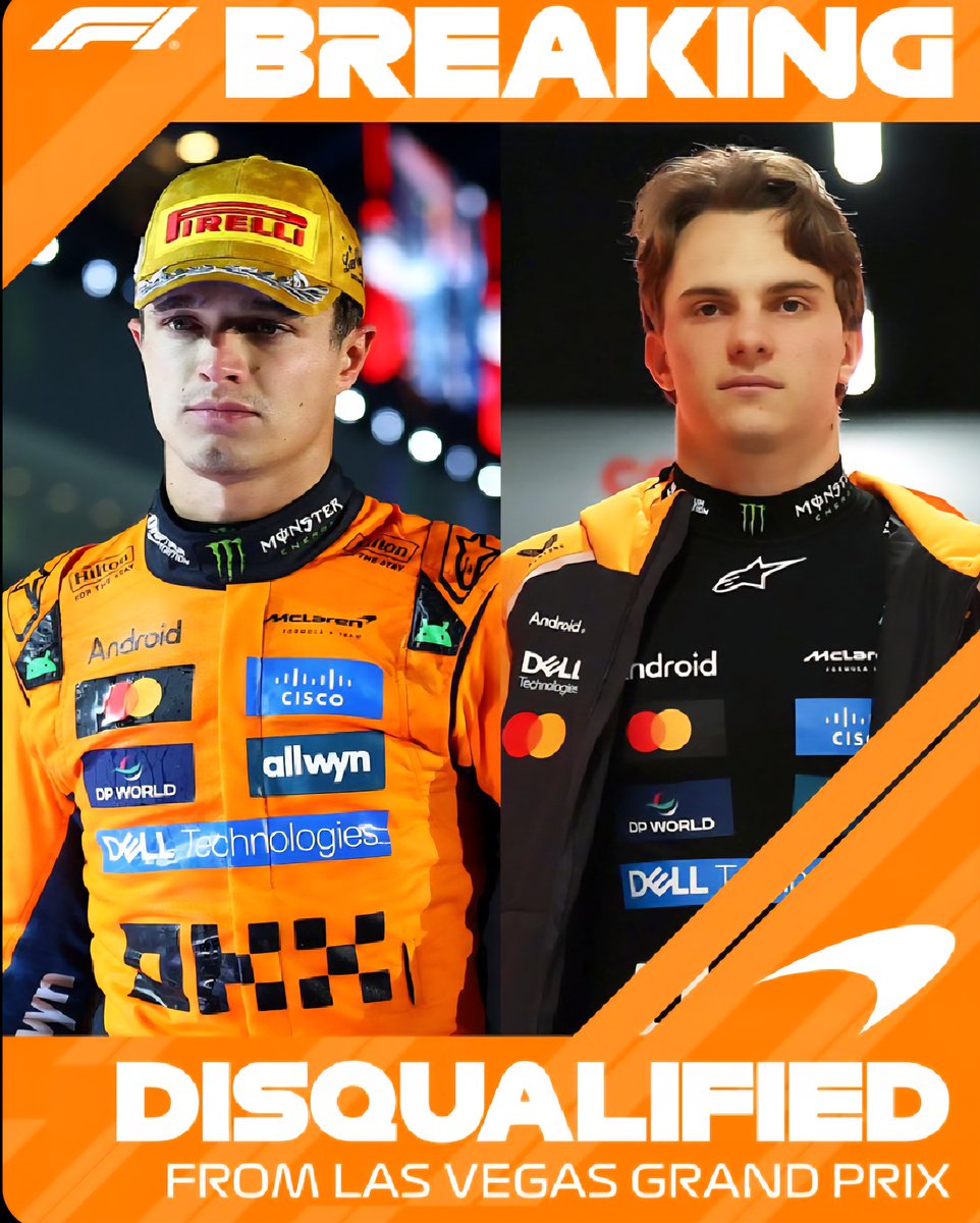 MikeeNL's tweet image. Beide Mclarens gediskwalificeerd! #F1 #Formule1