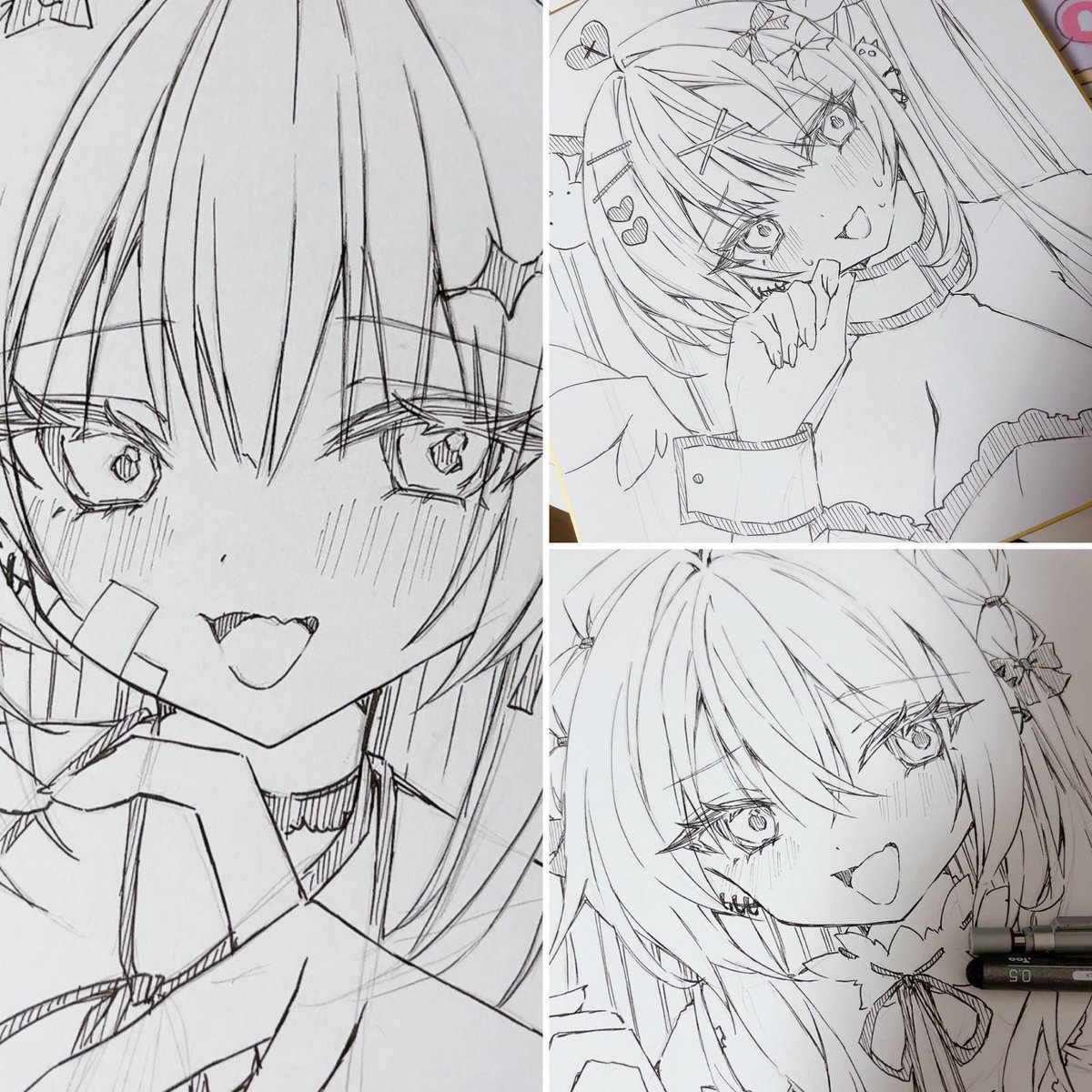 色紙(wip)は大サイズのみでこんな感じです!よろしくお願いします～!!!
#コミティア154 #COMITIA154 