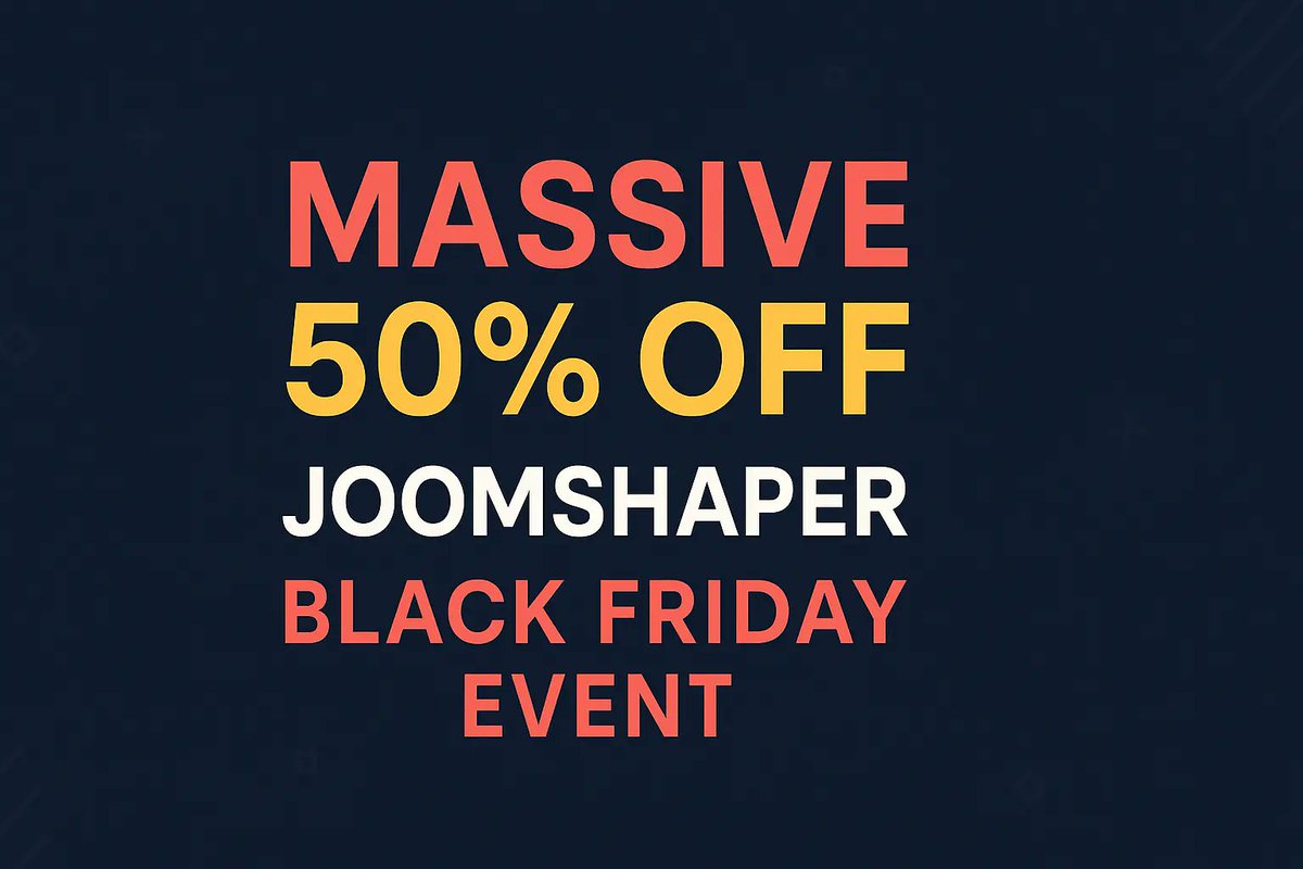 🔥 JoomShaper Black Friday Deal!
Save a massive 50% OFF on SP Page Builder, premium templates &amp; more.
Perfect time for Joomla builders to upgrade!
👉 blog.jlvextension.com/recommended/jo…
#Joomla #JoomShaper #BlackFriday #WebDesign #SPPageBuilder