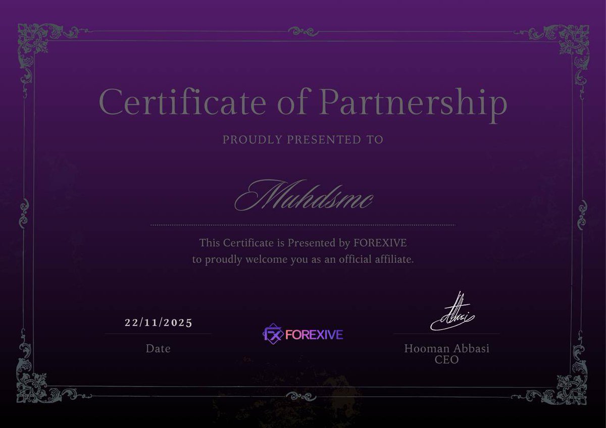 I'm thrilled to officially announce my partnership with <a href="/forexive/">FOREXIVE</a> 🎯

 <a href="/forexive/">FOREXIVE</a> is a leading proprietary a proprietary trading firm, to bring value and opportunities to traders in your community.

More updates coming soon! 🤞