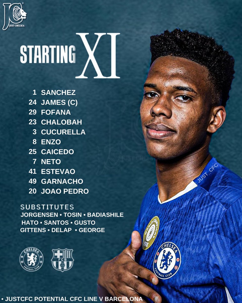 Just_chelseafc's tweet image. Here is my Chelsea Lineup to take in Barcelona, why are you changing Blues? 👀