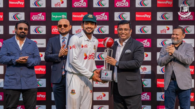  Bangladesh won the Dutch-Bangla Bank Bangladesh vs Ireland Test Series 2–0!