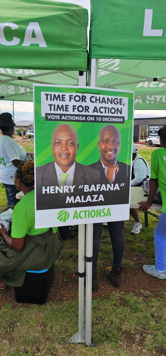 ActionSA_EkuReg's tweet image. ActionSA is on the ground in Ward 109 today, engaging residents and driving real change where it matters most. 🌱💚

#ActionSA #Ward109 #CommunityFirst #ByElection2025