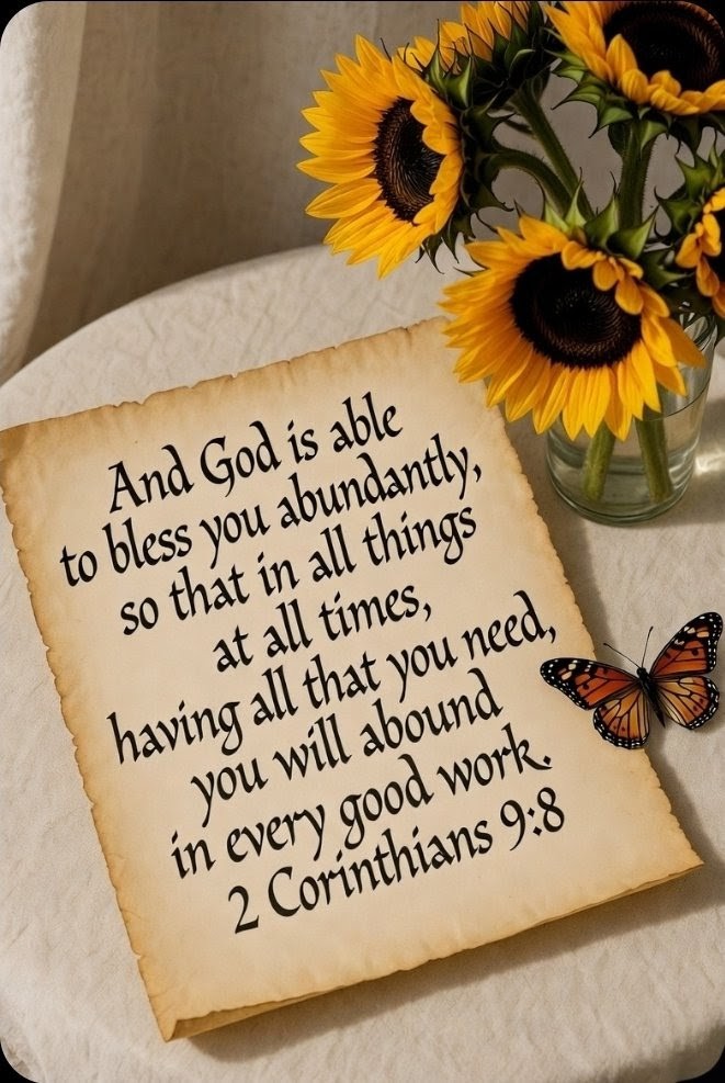 RealStephenTV's tweet photo. Blessings be upon you this Sunday!
2 Corinthians 9:8 https://t.co/pbWcQ75CxB