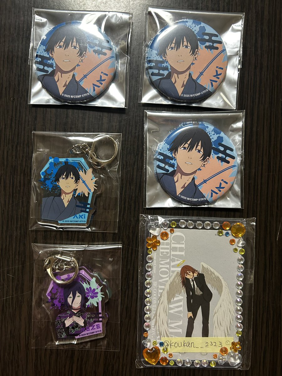 チェンソーマン OMATSURI 缶バッジ アクリルキーホルダー 交換/譲渡