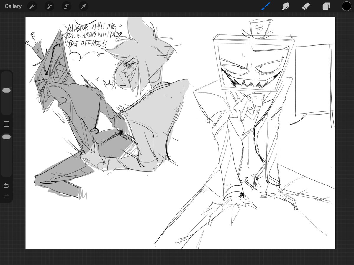 sherloc62030573's tweet image. #HazbinHotel #RadioStatic #Alastor #Vox