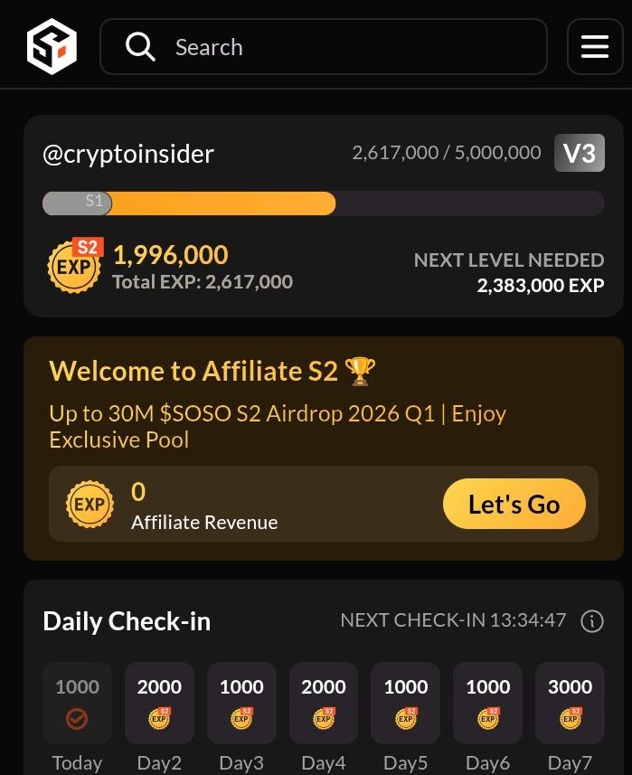 Promising_boo's tweet image. SOSOValue Season 2 is getting bigger by the day! 🚀
Keep interacting, stay consistent with your daily tasks, and don’t miss out.
This second airdrop is going to be massive — make sure you’re part of it! 🔥
#SystemValue #AirdropSeason2 @SoSoValueCrypto