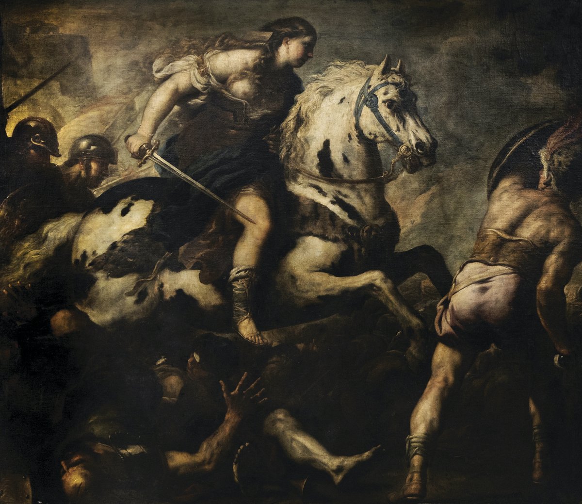 museoes's tweet photo. El gran Luca Giordano, "Combate de las amazonas o Semíramis en la batalla" a subasta @Abalarte en la Exposición Histórica Europea de 1892, procedente de la colección de Don Pedro Bosch. https://t.co/22hsV0oSDO https://t.co/kDla80SJJR