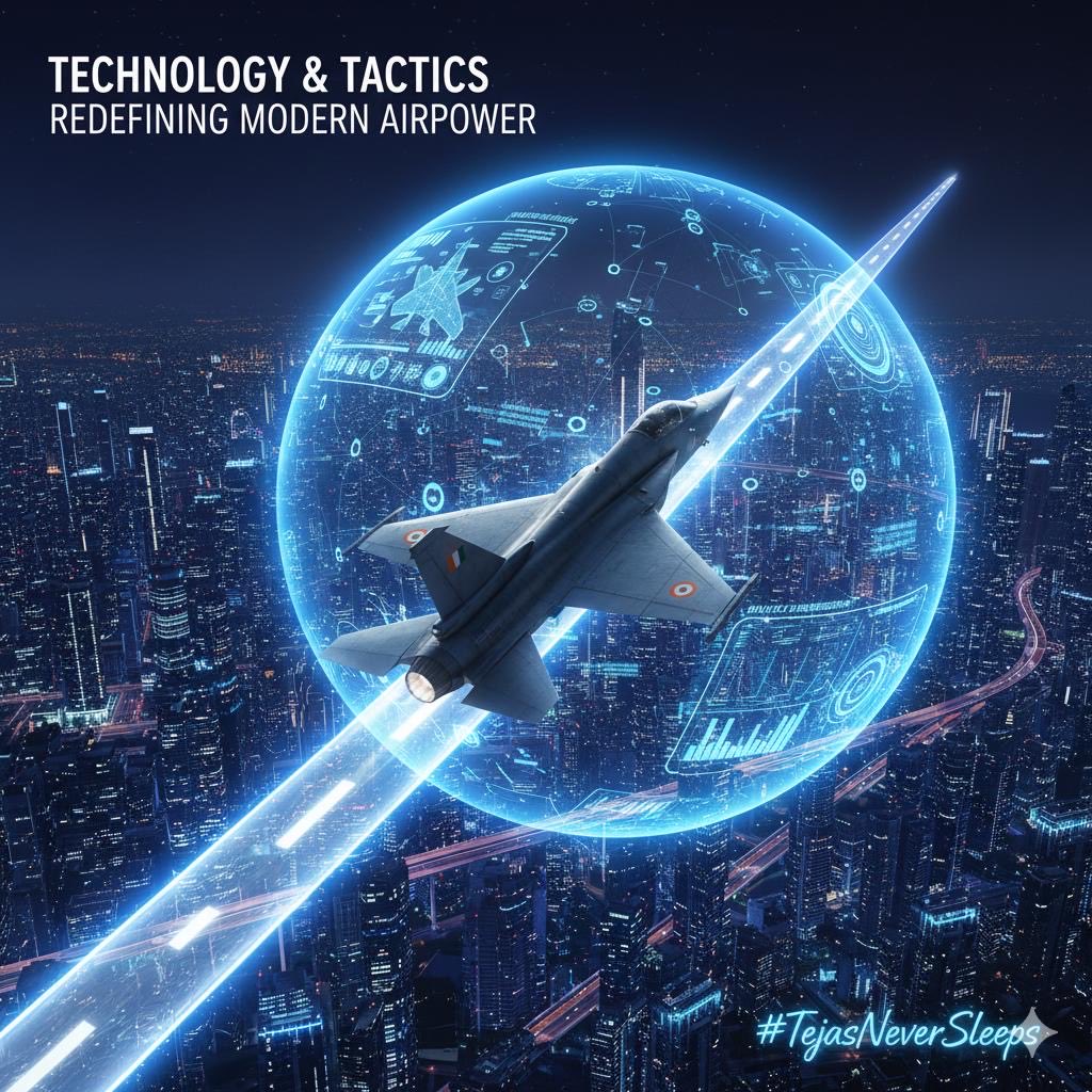 TechMarketor's tweet image. Tejas is more than a fighter jet—it’s a symbol of India’s aerospace confidence. #TejasNeverSleeps