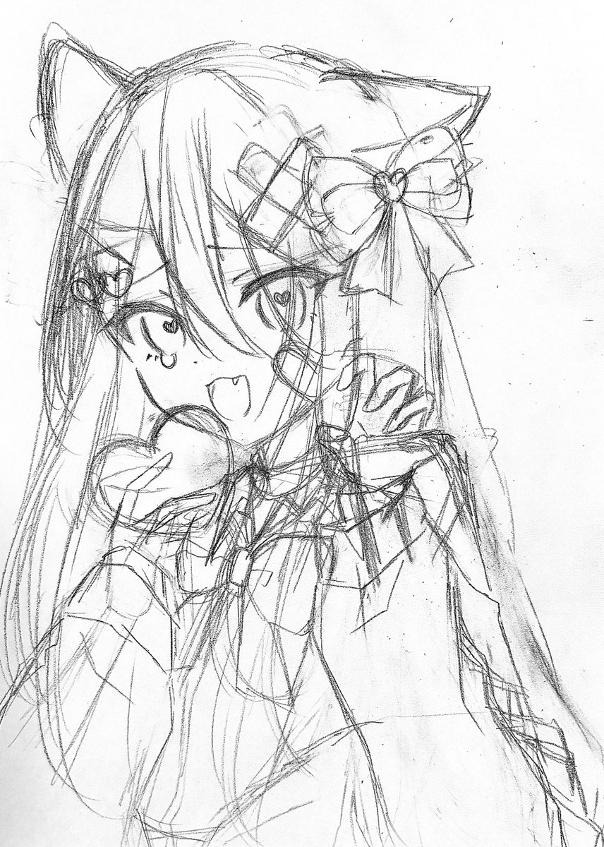 キャットラビング奏のアイコンを描き直してます❤️‍🩹🐾
 #prsk_FA