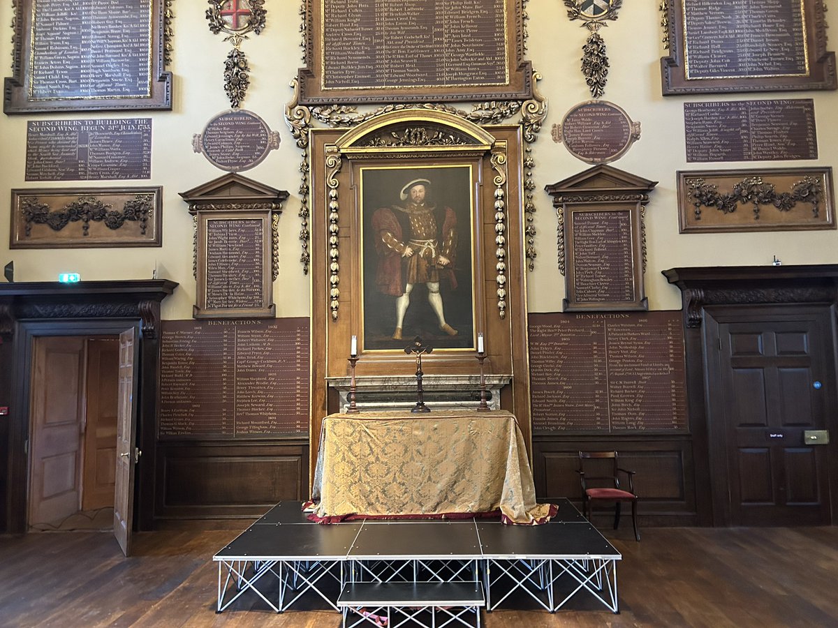 WalkerMarcus's tweet image. Holding our 11:00 service in the Great Hall of St Bartholomew’s Hospital to give thanks for its safe restoration and… this is quite the devotional focus!