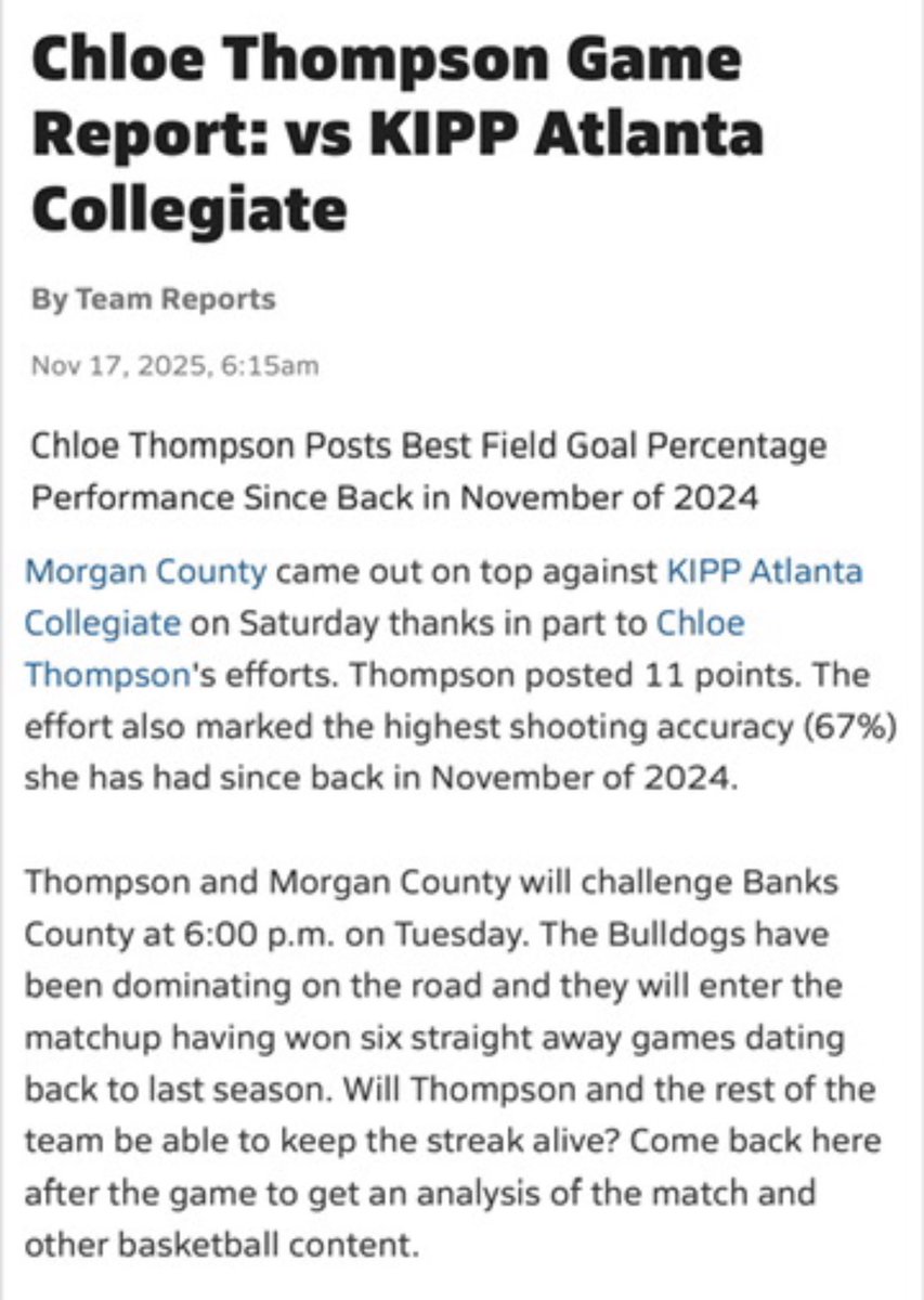 Chloe Thompson tweet media