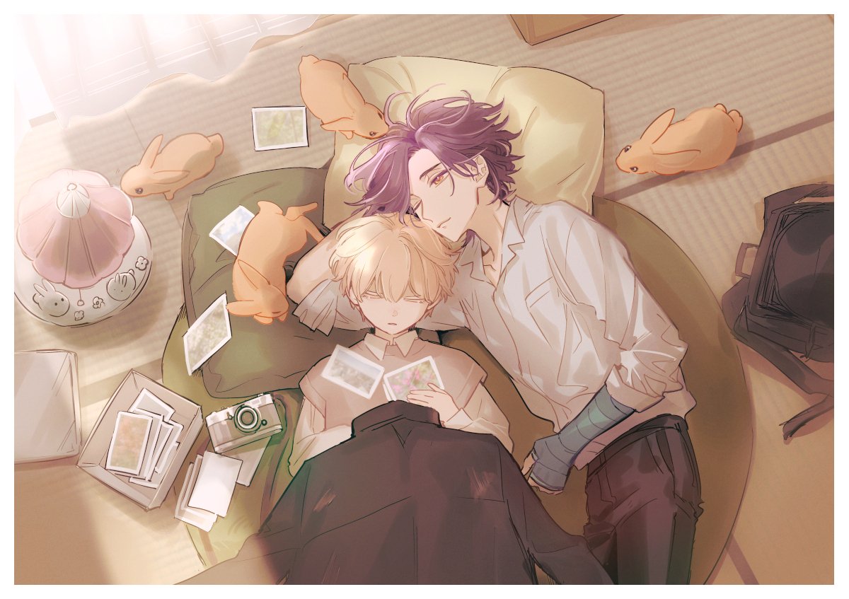 今日はいい兄さんの日なので🐕🐇(再掲絵です)
大人の姿で各兄弟の絵ってそういえば描いたことないのかも…今度描こう！