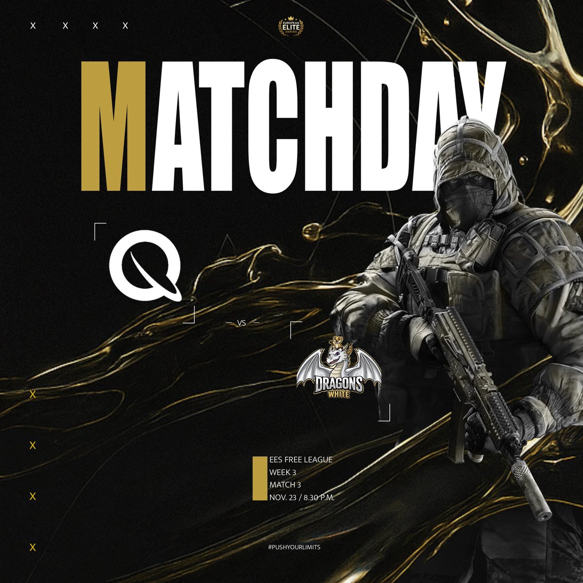 Today is the decisive game for our team against #WDRManguste in the <a href="/EuroEliteSeries/">European Elite Series</a>.
Can we make it straight into the playoffs with a 3:0 win? 👀

Lineup:
👤 <a href="/Schildiiiiii/">SchildiiIMPULSE</a> 
👤 <a href="/qBlanki/">Mika</a> 
👤 <a href="/CrygonHimself/">Crygon |IMPULSE</a> 
👤 <a href="/shenokz/">ShenokzDEMON</a> 
👤 <a href="/YxshiASTRO/">Yxshi | IMPULSE</a>

#pushyourlimits

#RainbowSixSiege #gameday