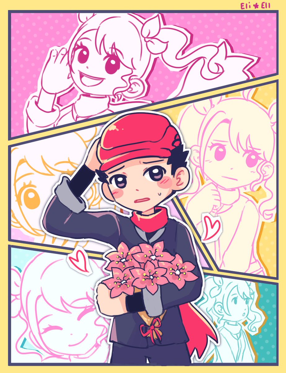 You can do it, Rei!🌺🩷

Another practice, testing out different color schemes.
I think a YCH version of this would be nice.