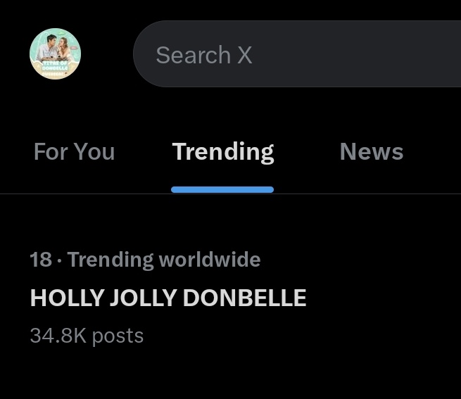 Worldwide Trending!

HOLLY JOLLY DONBELLE 

#BelleOfTheSeason 
#DONNYBrightestInTheBall