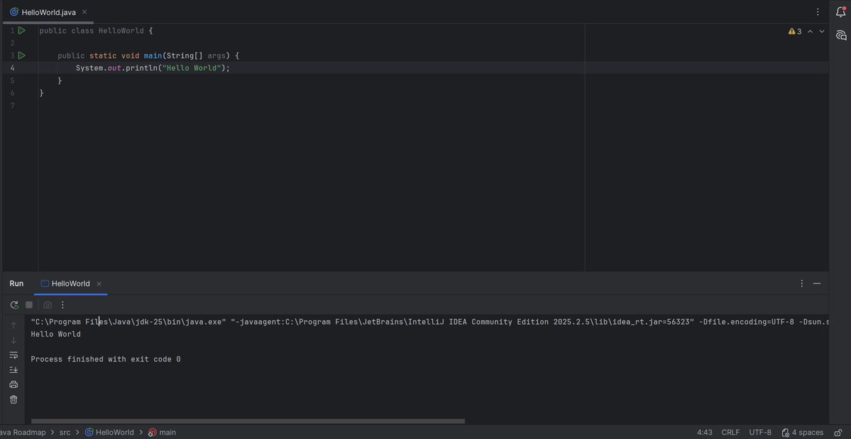 kinyaanjui's tweet image. Java has changed and with JDK 25 the developers work has been made very easy. The language that introduced me to the world of software development makes it easier to do scripting 
#100daysofjava 
#10daysofcode 
#programmingisfun