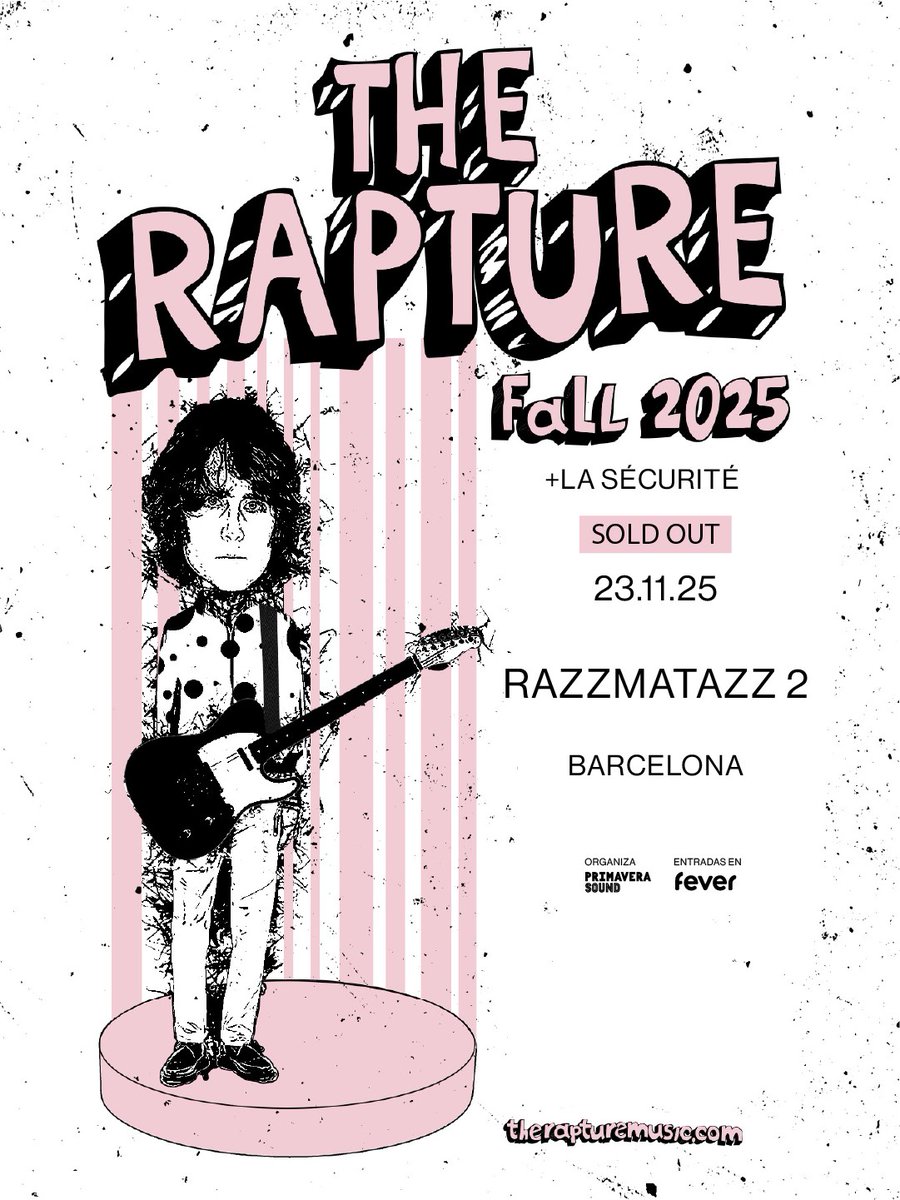 Tonight @therapture + la_securite_avant_tout Live Shows at @razzmatazzclubs [ 2 ] [ primavera.tours @primavera_sound ]! #therapture #MusicObsessions #razzliveshows #razzlive25