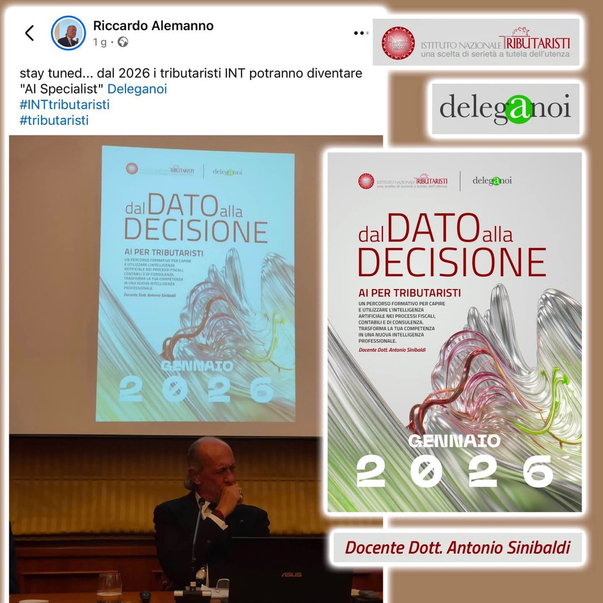 #INTtributaristi #Deleganoi <a href="/IstTribint/">Ist.Naz.Tributaristi</a> #formazione #IA
